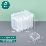 boîtes rangement transparentes modernes poignées compartiments grilles boîtes rangement transparentes poignées compartiments 10 grilles