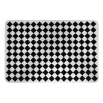 tapis protection induction silicone anti dérapant moderne motif géométrique noir 78x52cm