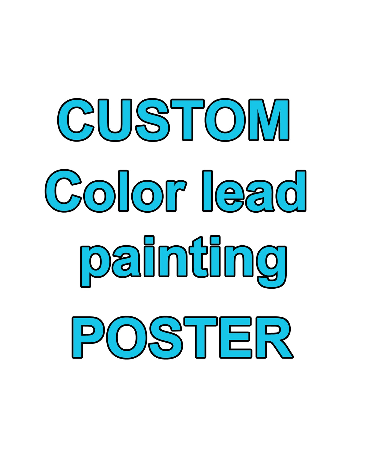 affiche personnalisable texte print own poster noir blanc simple typographie
