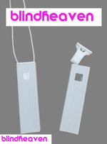 rideau vertical moderne rayures blanches clips cordelette accessoire fenêtre plastique