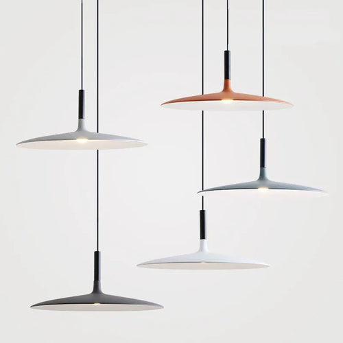 luminaire suspension moderne métal gris blanc noir salon cuisine chambre lampe suspendue intérieur