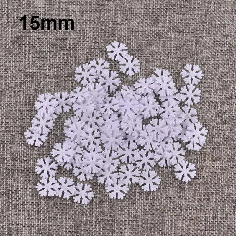 feutre flocons neige blanc non tissé scrapbooking décoration artisanat bricolage fêtes noël appliques 10