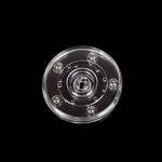 support disque transparent moderne rotatif 360 degrés sections rondes différentes tailles