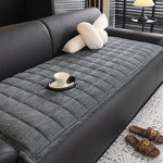 housse canapé peluche rayée gris clair moderne antidérapante machine 70x150 70x180