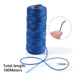ficelle polyester 100m 1.5mm glitter violet doré bleu vert rouge moderne boîte cadeau fleur