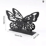 porte serviettes moderne noir blanc papillon papier opacité décoratif tiroir rangement organisateur table manger