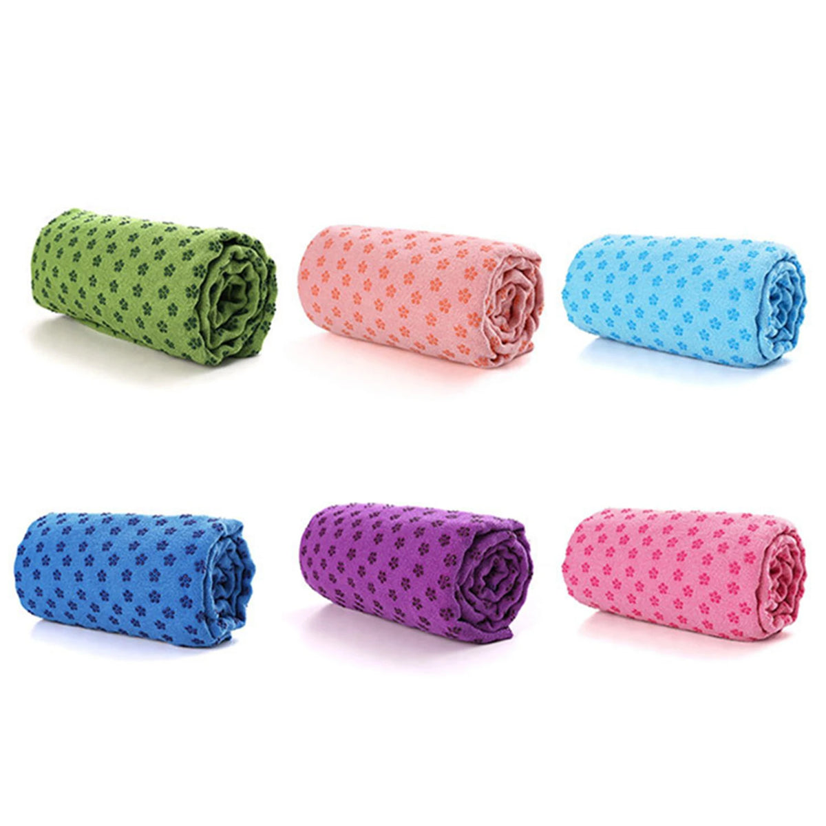 tapis yoga violet imprimé floral absorbant anti dérapant sac rangement moderne