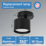 lampe moderne noir 35cm 15cm led gx53 3000k 4500k 6000k touch switch