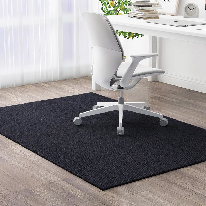 tapis sol intérieur moderne antidérapant tissé polyester gris bleu marron maison