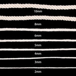 corde macramé coton blanc naturelle décoration murale artisanale bricolage rustique textile