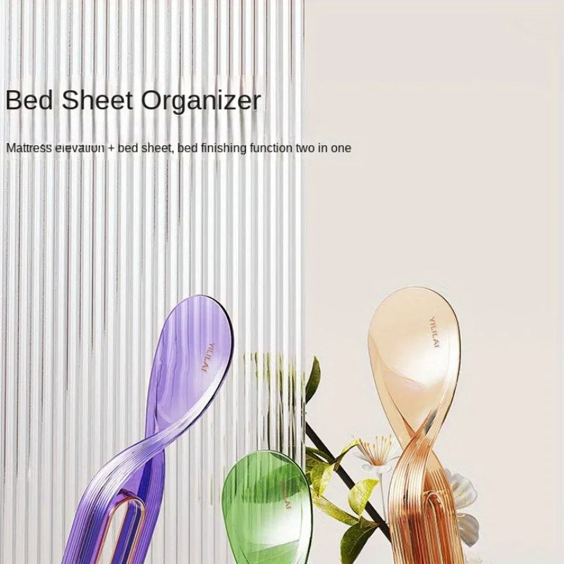 support lit transparent moderne adhésif vert violet doré jaune lavable main