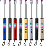 igniteur flamme pulsée électrique moderne fibre carbone windproof cigar lighter accessoire fumeur masculin cadeau