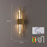 lampes murales modernes or blanc minimaliste fixées mur facile lumière blanche