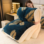 peluche douce couverture hiver verte fleur blanche confortable lit 150x200cm 180x220cm 200x230cm