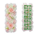 guirlande florale artificielle décoration maison blanc rose pâle vert clair clips romantiqueintérieur