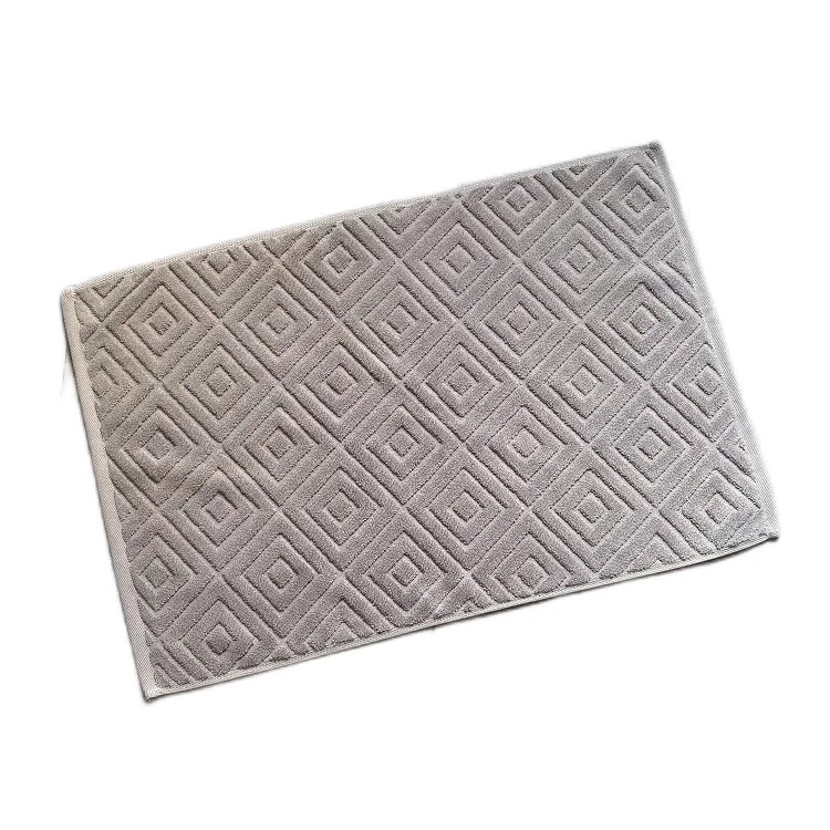 serviettes coton modernes carreaux blanc gris bleu respectueuses environnement absorbantes salle bain
