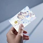 autocollants protection cartes credit debit dessin anime multicolore animaux personnages réutilisables