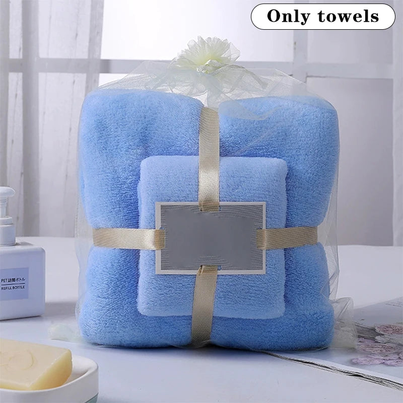 serviette face absorption rapide toilette polyester coton rose beige vert blanc bleu violet douce