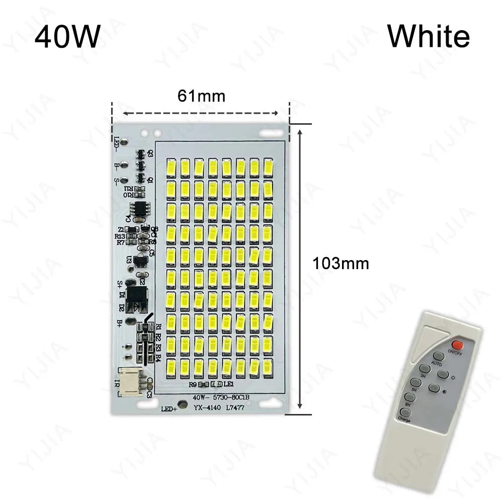 plaque led blanc 25w 40w 60w 100w télécommande source lumineuse extérieure jardin moderne