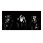 toile d'art photo singes réaliste moderne décoration mur opaque sans cadre chambre salon
