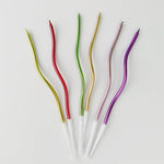bougies gâteau or rose vert violet blanc lisses brillantes moderne festif anniversaire mariage fiançailles
