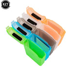 boîte rangement disque dur pratique moderne vert orange bleu gris blanc poignée câble usbclé