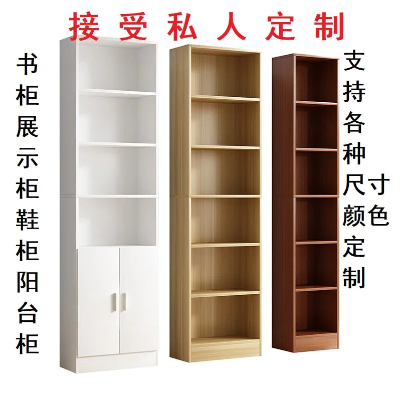 bibliothèque moderne bois multifonction porte unique simple rangement mur blanc noir