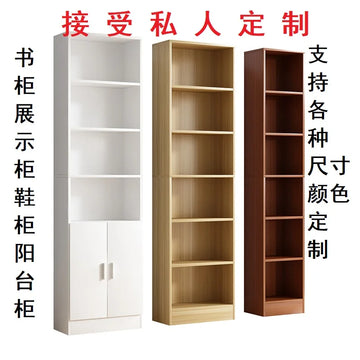 bibliothèque moderne bois multifonction porte unique simple rangement mur blanc noir