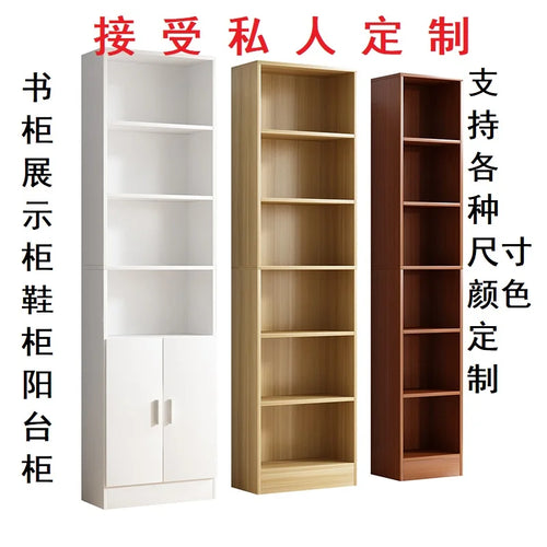 bibliothèque moderne bois multifonction porte unique simple rangement mur blanc noir