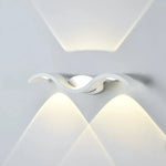 applique murale moderne led noir blanc éclairage quotidien ip65 extérieur étanche fixée mur trois