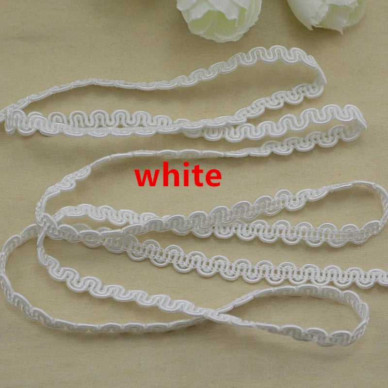 dentelle polyester or rouge mariage noire blanche classique 5m trims deco travaux manuels