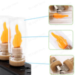lampe led effet flamme usb transparente orange beige moderne chambre veilleuse festival