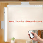 lampe led table aimantée rechargeable usb blanc moderne minimaliste adjustable trois couleurs