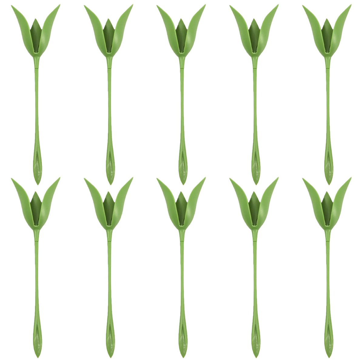 porte serviettes artificielles tulipes feuilles rose vert modernes kit pliage table decoration