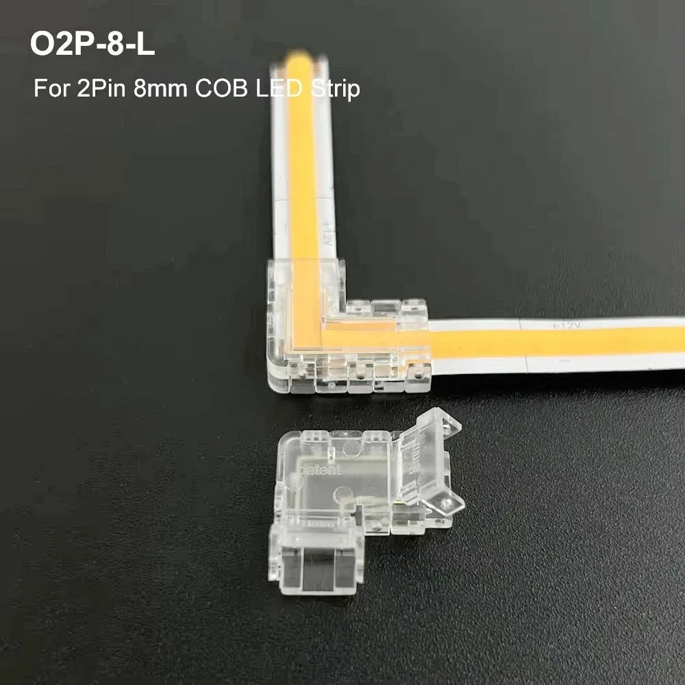 connecteur led transparent moderne clips intégré 24v basse tension broches led intégrées pratique