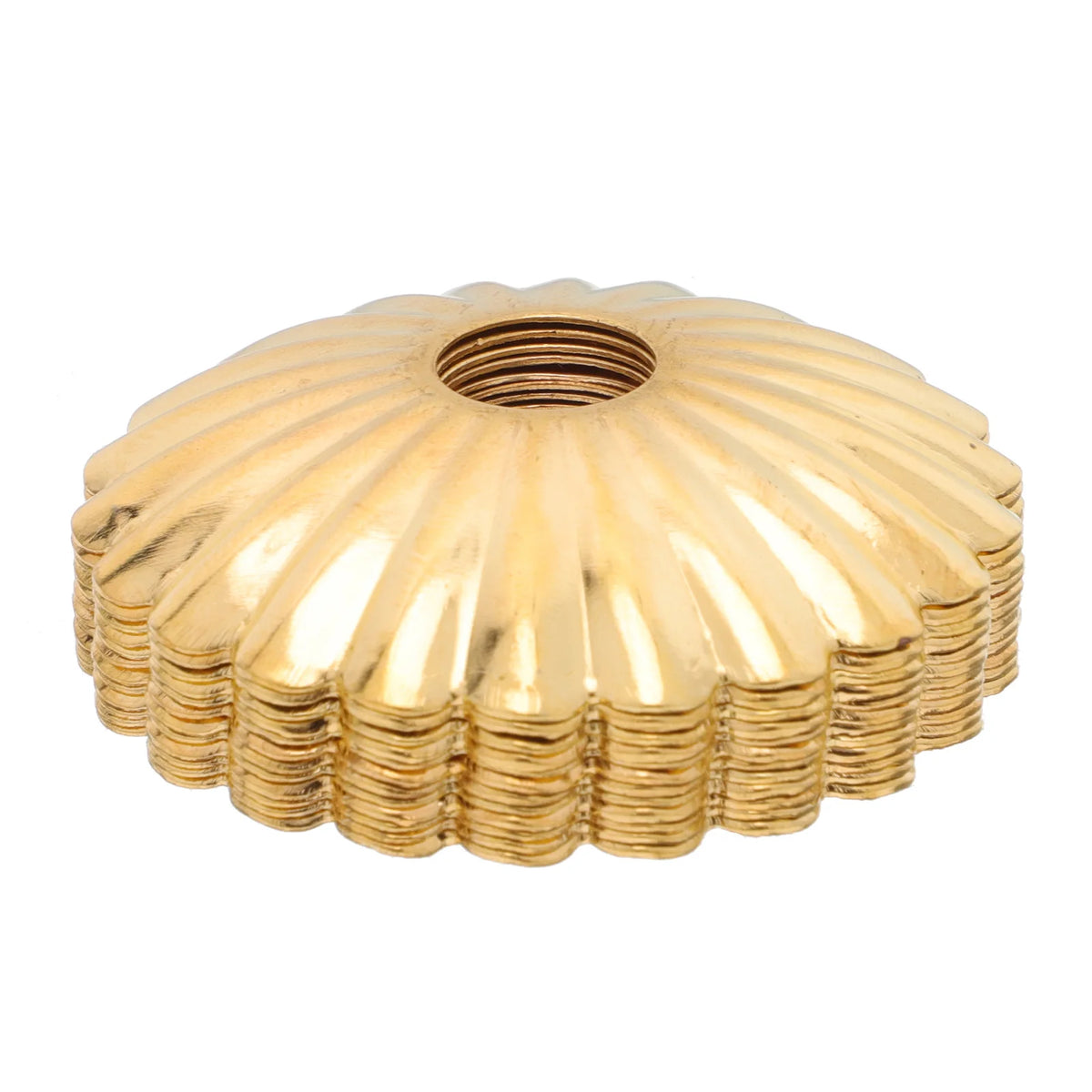plaque suspension lustre doré rayonnant nervures classique opacité métal durable