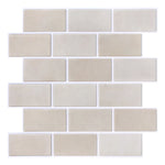 carreaux mur autocollants pvc rectangulaires brique vert foncé moderne 10 feuilles 30cm 30cm