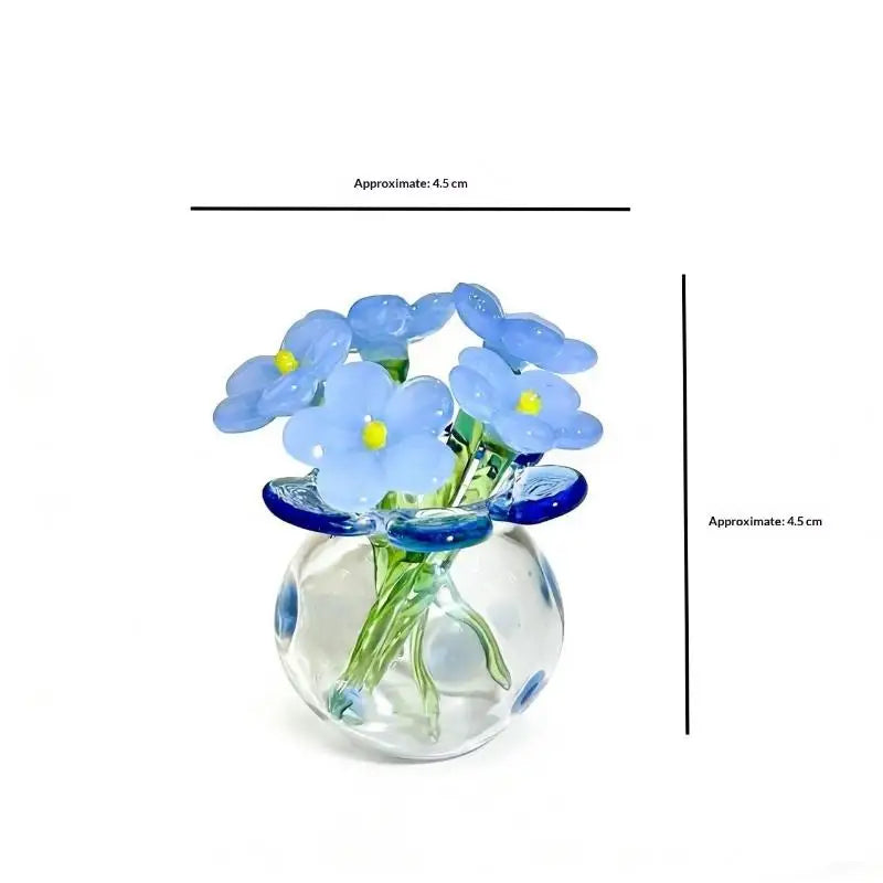 bouquet artificiel fleurs simples orange bleu blanc jaune violet moderne minimaliste décoration maison cadeau