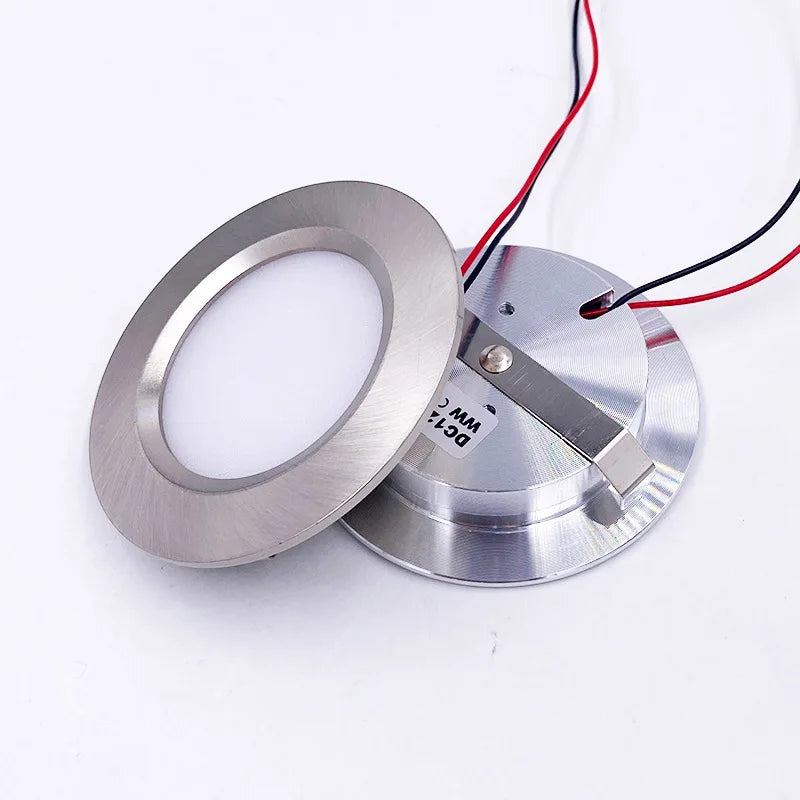 projecteur led spot argenté moderne 12v 3w 60lm 2700k 4000k 6500k aluminium
