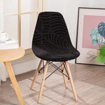 housse chaise moderne feuilles vert élastique antidérapante coussin polyester durable chambre restaurant mariage banquet
