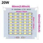 Panneau LED 32 36V blanc moderne 10W 20W 30W 50W matrice diodes aluminium pcb