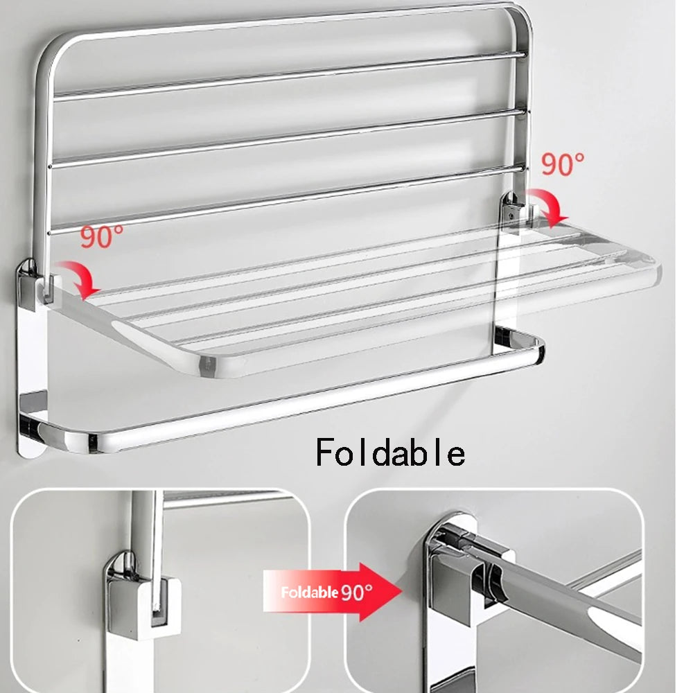 Kit étagère de salle de bain avec support mural design