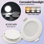 lampe encastrable led blanc moderne clips ac 110 240v 10w 24w