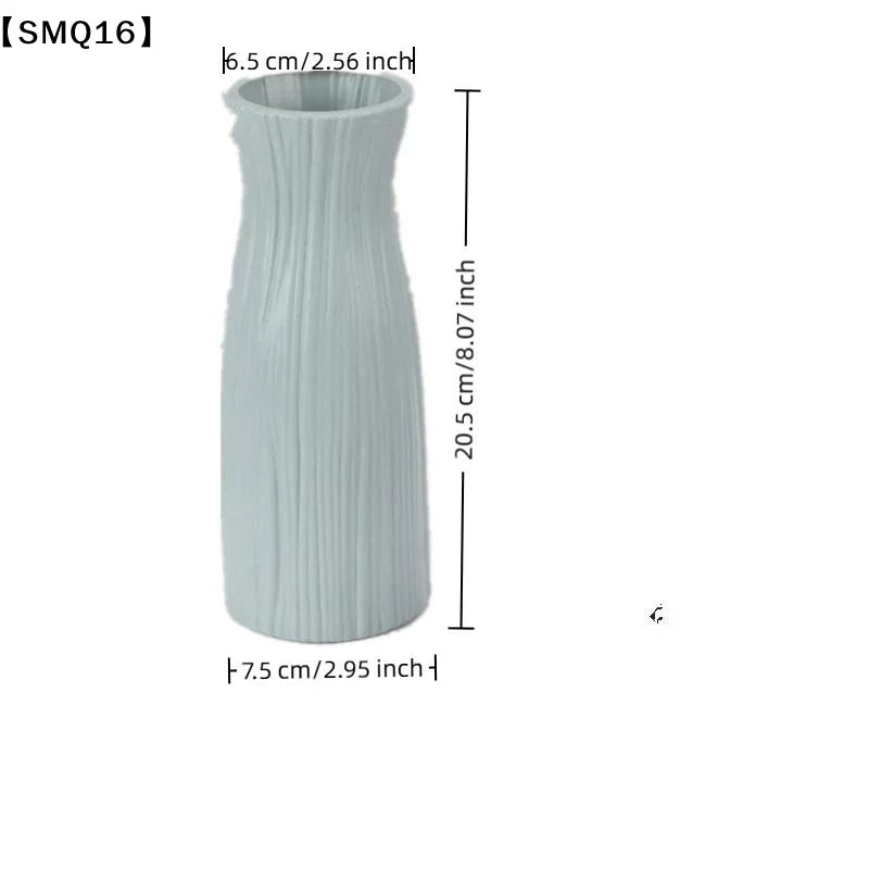 vases decoratifs modernes minimalistes rose vert blanc texturés fleurs artificielles