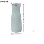 vases decoratifs modernes minimalistes rose vert blanc texturés fleurs artificielles