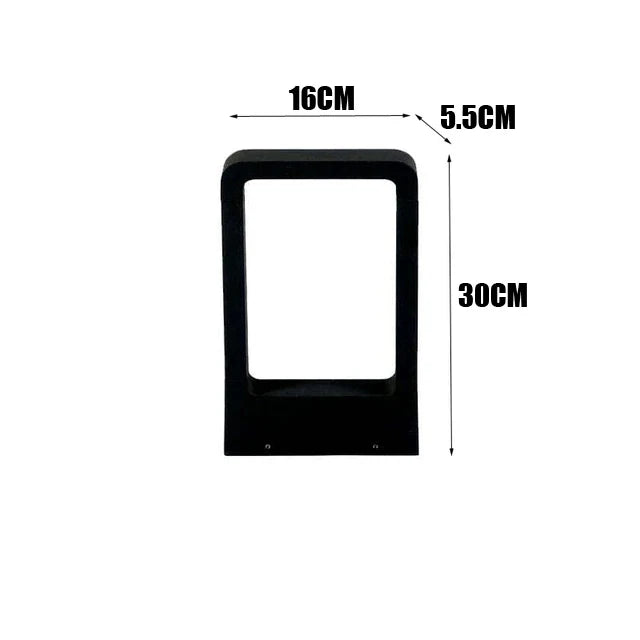lampe solaire moderne noir ip65 aluminium câble électrique led étancheextérieur autonomeplantage sol