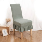 Housse chaise rayées polyester gris beige vert noir classique opacité chaises banquets adultes moderne