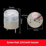 lampe led rouge verte jaune adhésive buzzer flashing 12v 24v transparente moderne