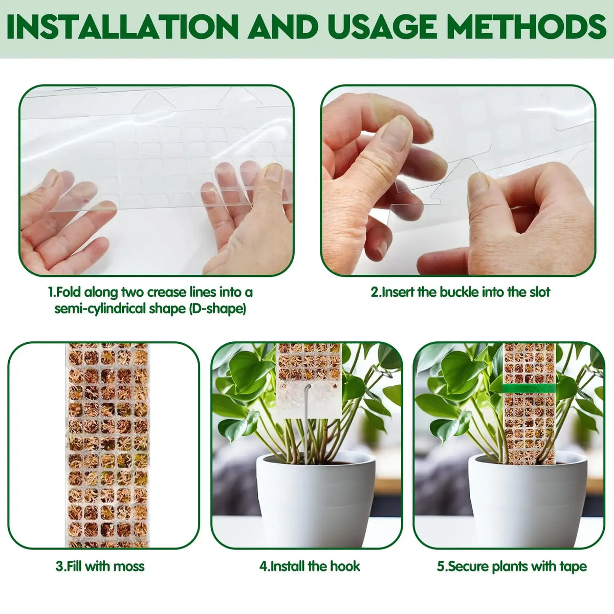 support croissance plantes vertes moderne adhésif pliante pot éco compatibleintérieurextérieur