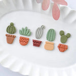 moules biscuits cactus motifs géométriques pots différents couleurs vert beige marron rose modernes